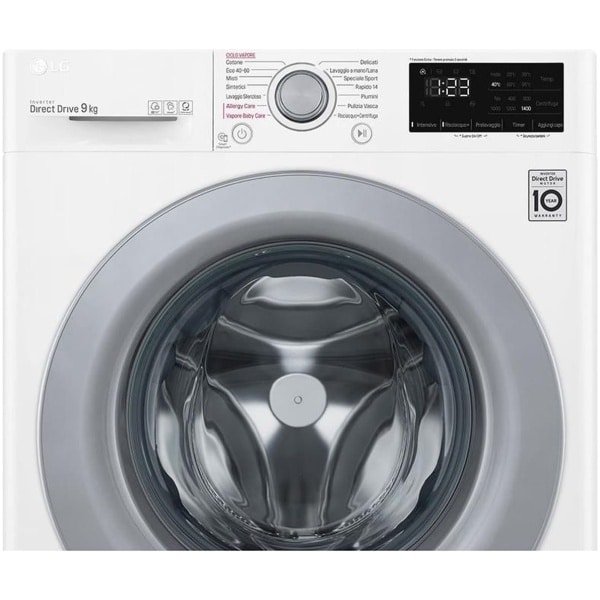 LG F4WV309S4E wasmachine Voorbelading 9 kg 1400 RPM B Wit